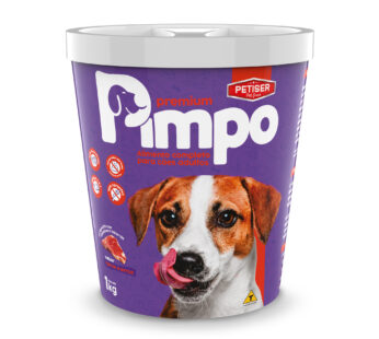 Ração no Pote Pimpo 1kg Premium – Sabor Carne